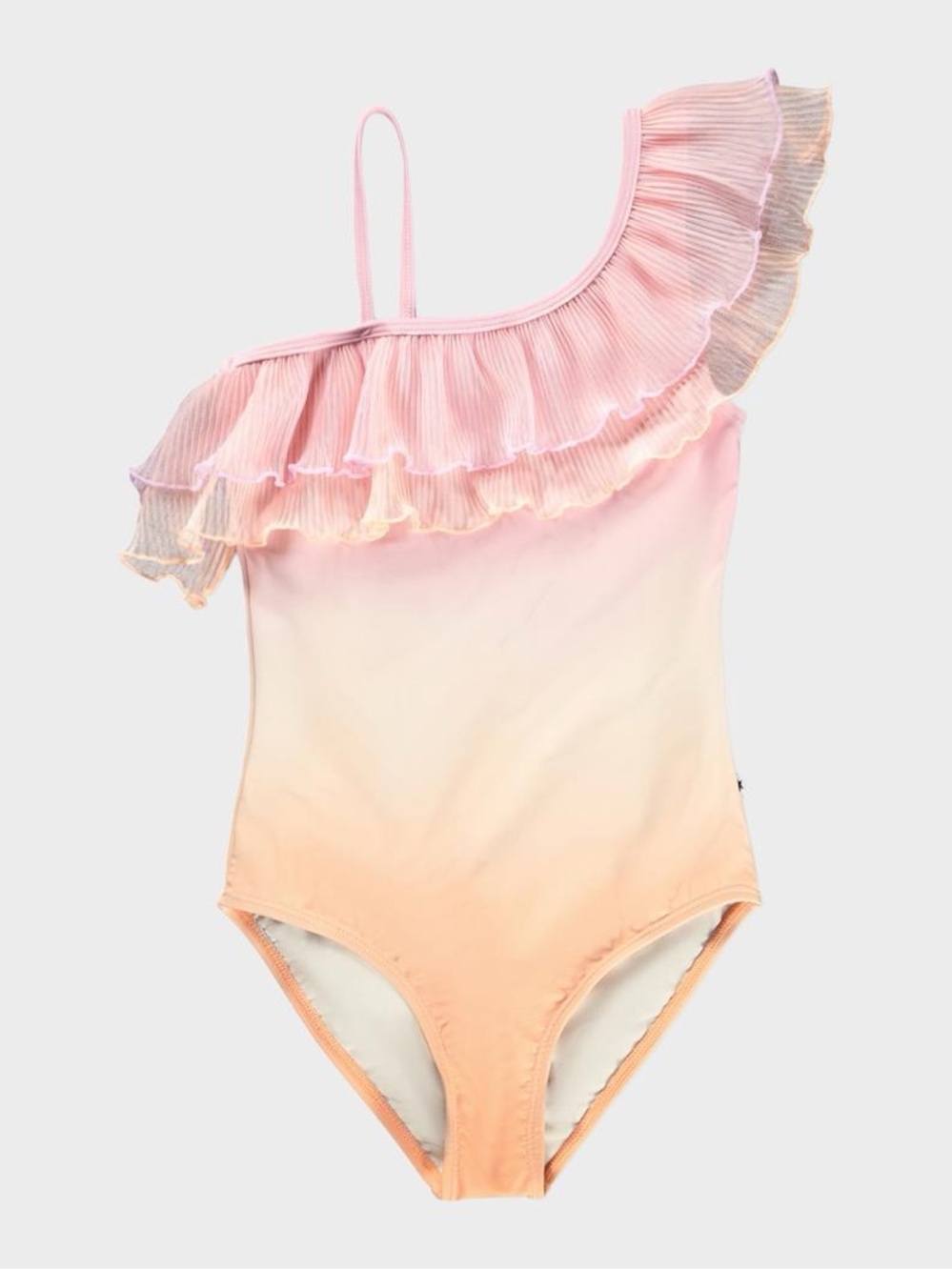 MOLO Asymmetric-Ruffle One-Piece Swimsuit